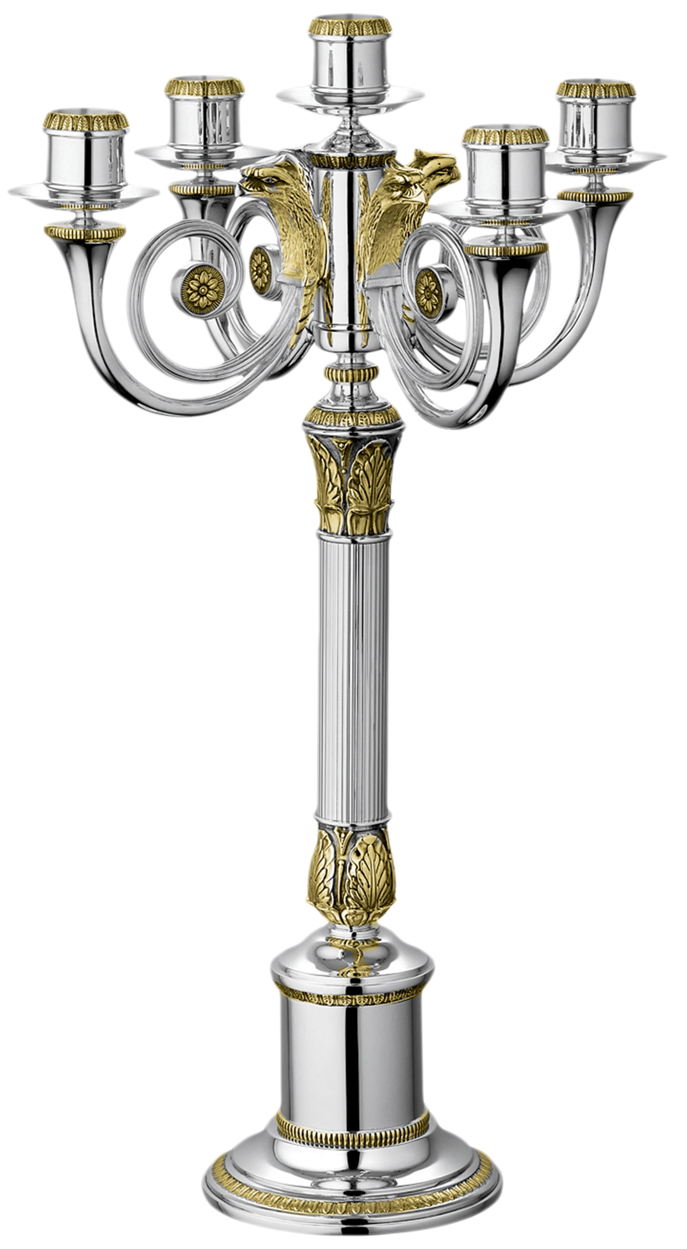 Подсвечник на 5 свечей "Malmaison" (h=41,9) Christofle
