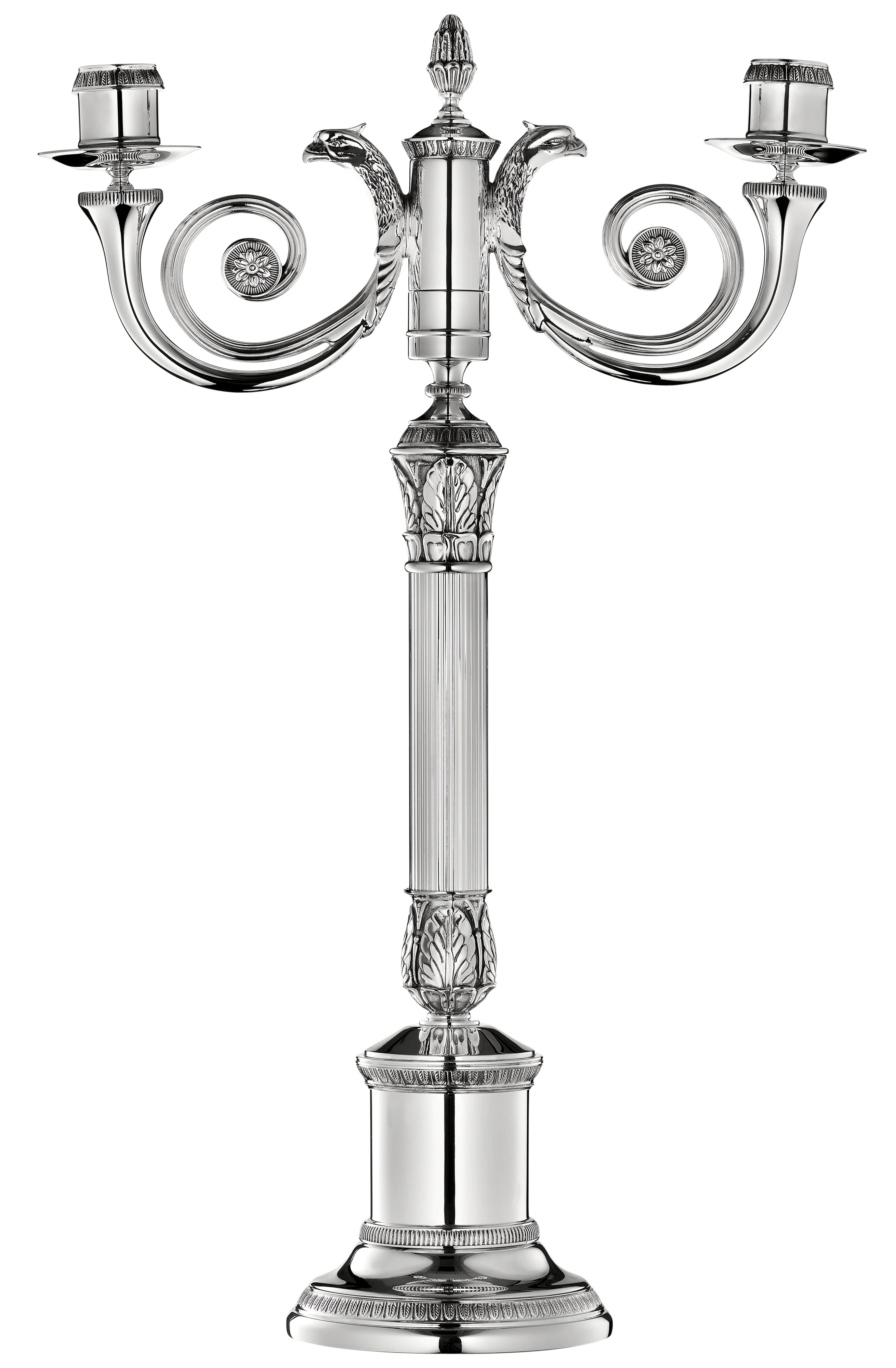 Подсвечник на 2 свечи "Malmaison" (h=41,7) Christofle