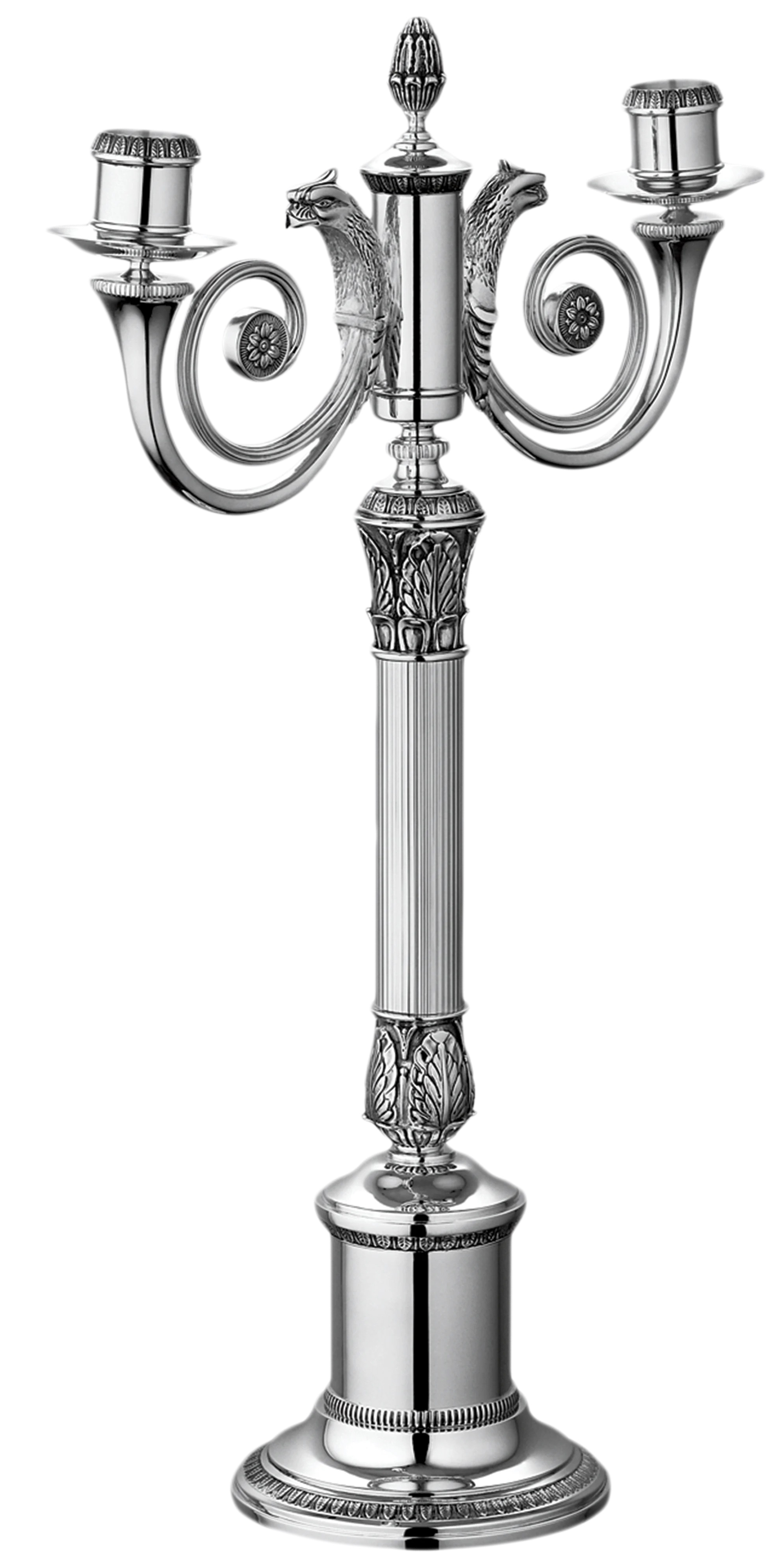 Подсвечник на 2 свечи "Malmaison" (h=41,7) Christofle
