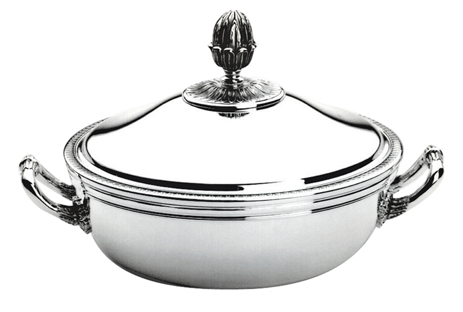 Блюдо с крышкой "Malmaison" Christofle