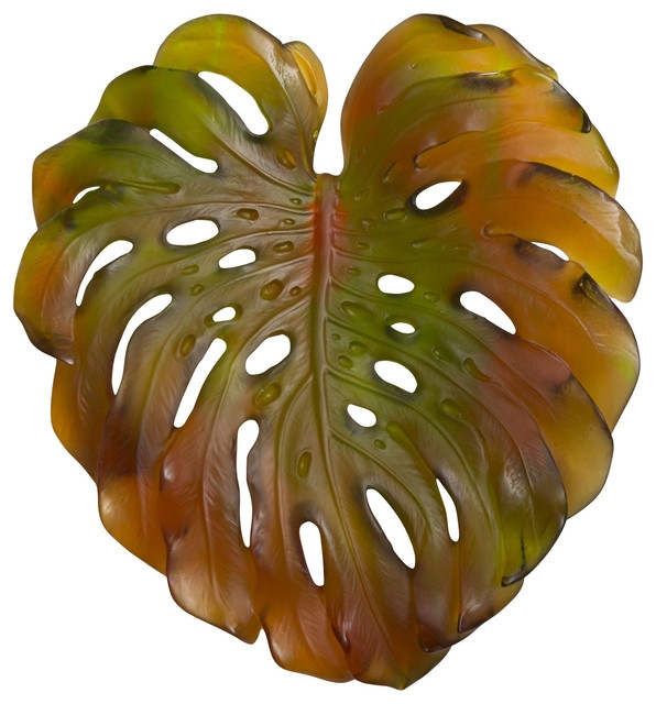 Лист настенный Monstera зел.- оранж. LF Daum