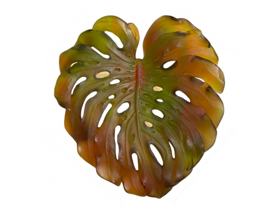 Лист настенный Monstera зел.- оранж. SF Daum