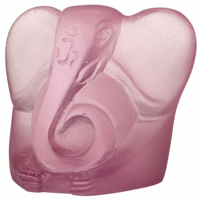 Статуэтка "Ganesha" маленькая розовая "Bouddha" Daum