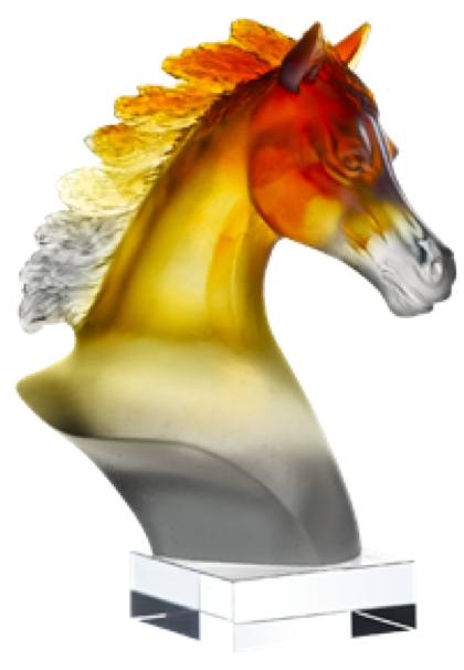 Голова Арабской лошади серо-коричневая "Cheval" Daum