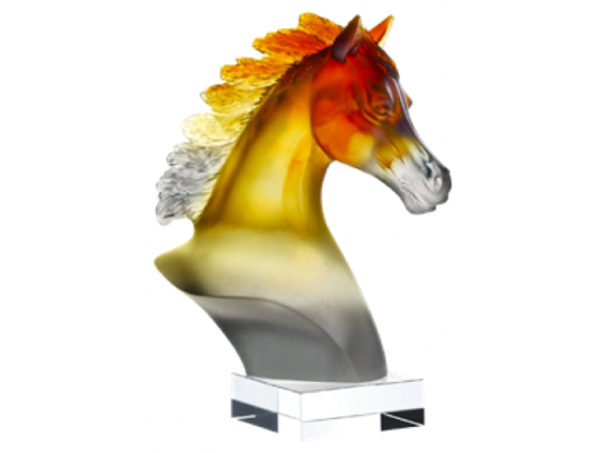 Голова Арабской лошади серо-коричневая "Cheval" Daum