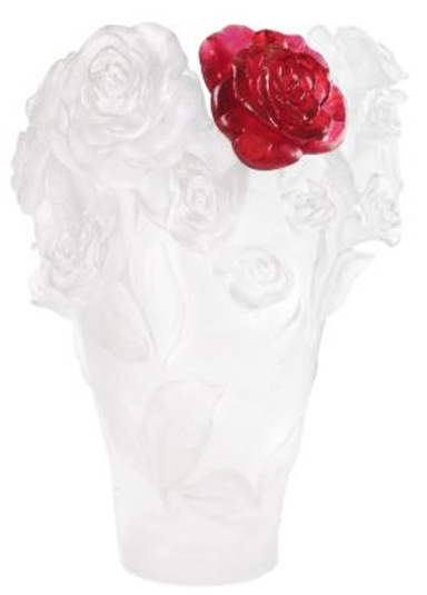 Ваза для цветов "Rose Passion" белая (h=35) Daum (Лимитированная серия 500 экз.)