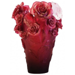 Ваза для цветов "Rose Passion" красно-белая (h=35) Daum (Лимитированная серия 375 экз.)