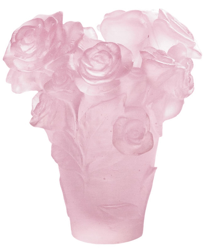 Ваза для цветов светло-розовая "Rose Passion" Daum