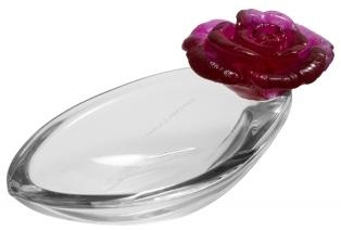 Вазочка для конфет "Rose Passion" прозрачная Daum