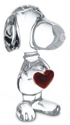 Статуэтка "Snoopy с сердцем " Baccarat