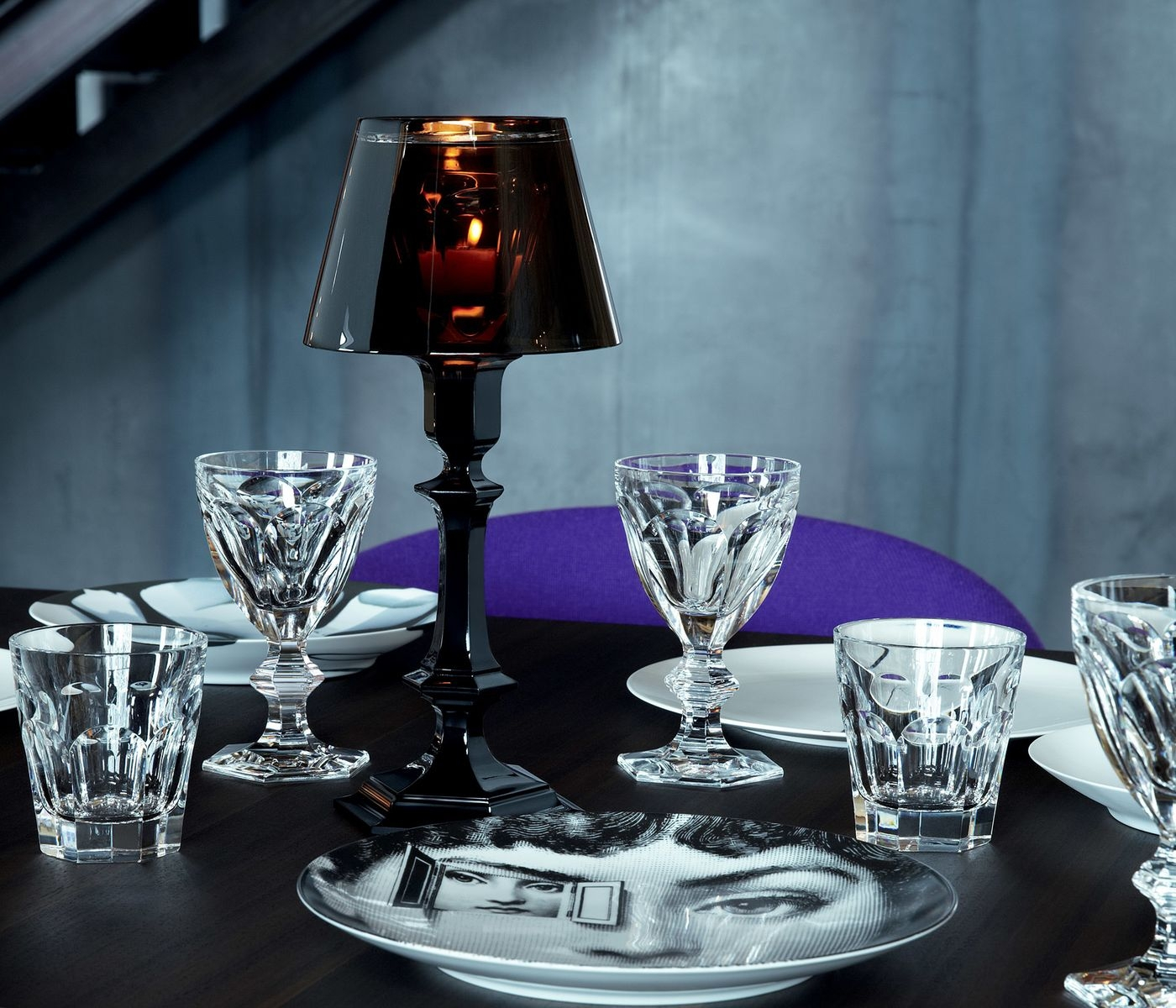 Подсвечник "Our Fire" чёрный "Darkside" Baccarat