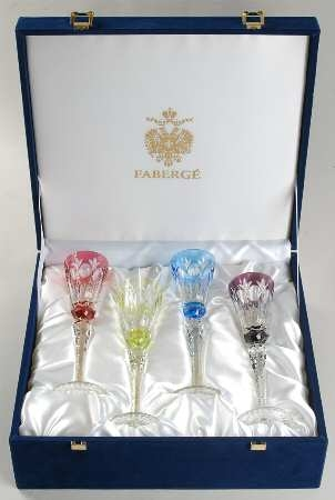 Набор "Palais Royale" из 4-х фужеров для ликера FABERGE