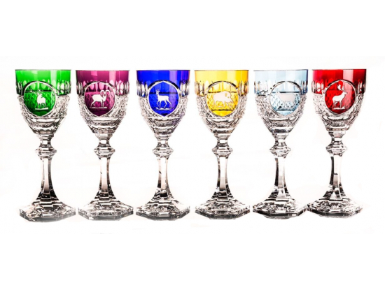Набор "Tsar Hunt" из 6-ти фужеров для вина FABERGE
