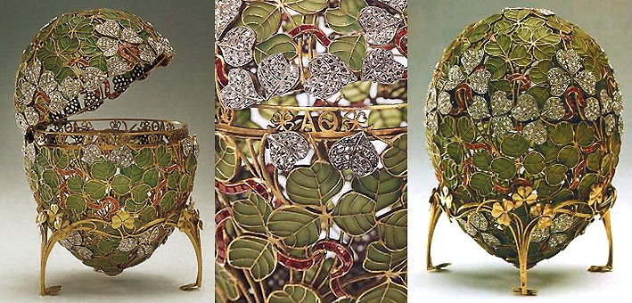 Яйцо "Клевер" Faberge