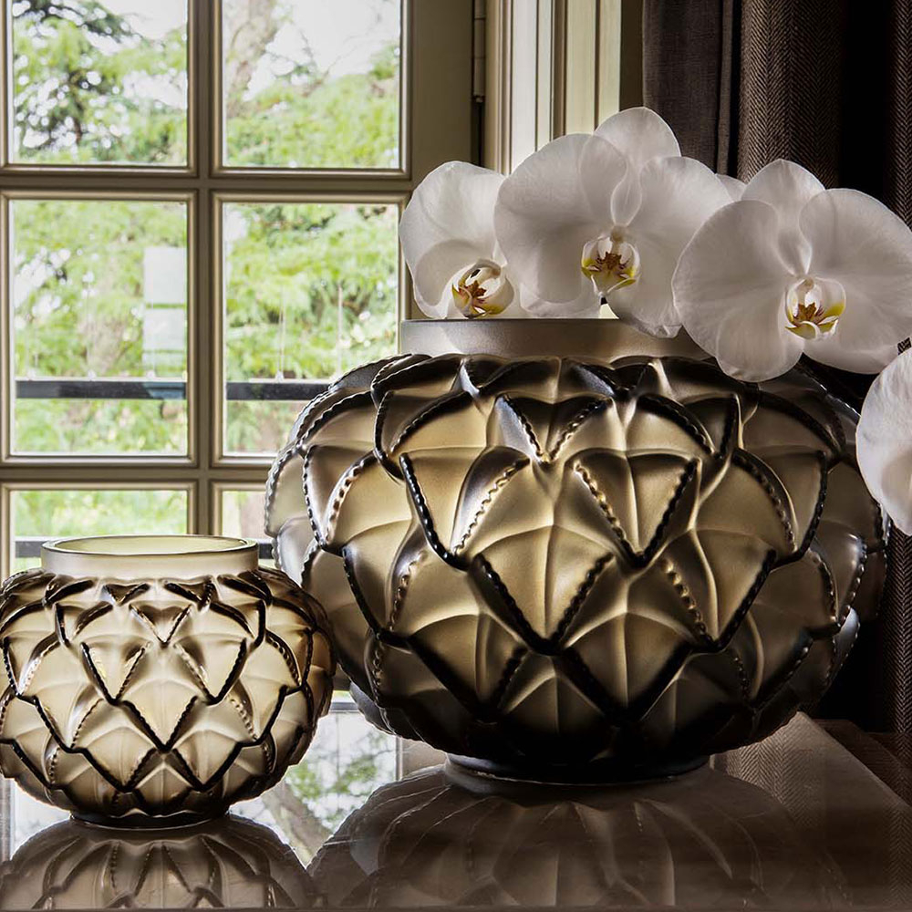 Ваза для цветов бронзовая средняя "Languedoc" Lalique