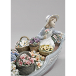 Статуэтка "Цветочницы в лодке" Lladro