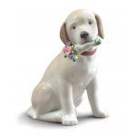 Статуэтка собака "Этот букет для Вас" Lladro