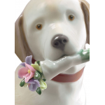 Статуэтка собака "Этот букет для Вас" Lladro
