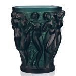 Ваза для цветов зелёная "Bacchantes" Lalique