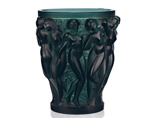 Ваза для цветов зелёная "Bacchantes" Lalique