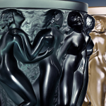 Ваза для цветов маленькая "Bacchantes" Lalique