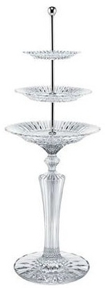 Ваза для фруктов 3-х ярусная на ножке Mille Nuits Baccarat