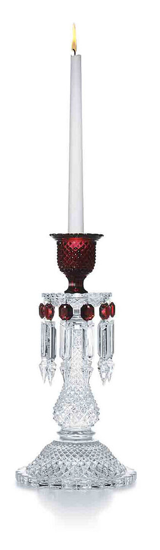 Подсвечник на 1 свечу красный "Zenith" Baccarat