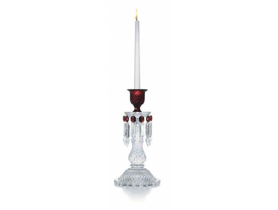 Подсвечник на 1 свечу красный "Zenith" Baccarat