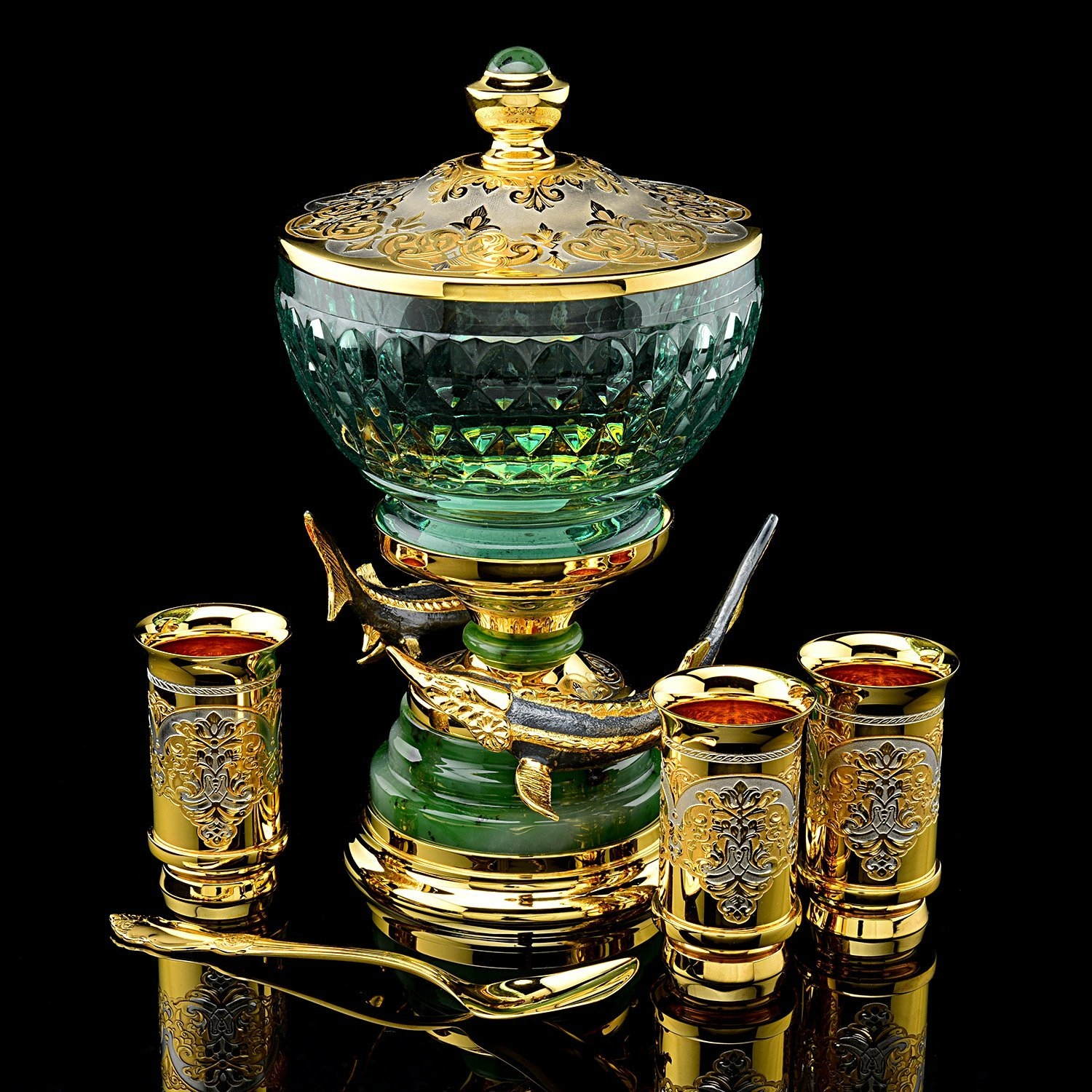 Икорница в наборе "Дары моря" Златоуст