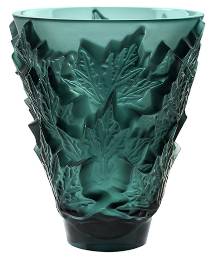 Ваза для цветов зелёная "Champs‑Élysées" Lalique