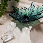 Ваза для фруктов "Champs‑Élysées" зелёная Lalique