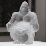 Статуэтка "Горилла" прозрачная Lalique