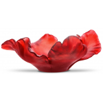Ваза для фруктов "Tulipe" красная Daum
