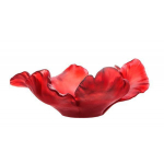 Ваза для фруктов "Tulipe" красная Daum