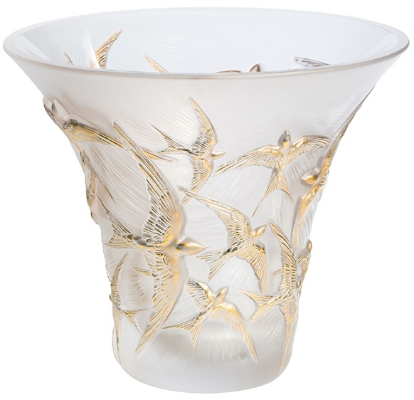 Ваза для цветов "Hirondelles" Lalique