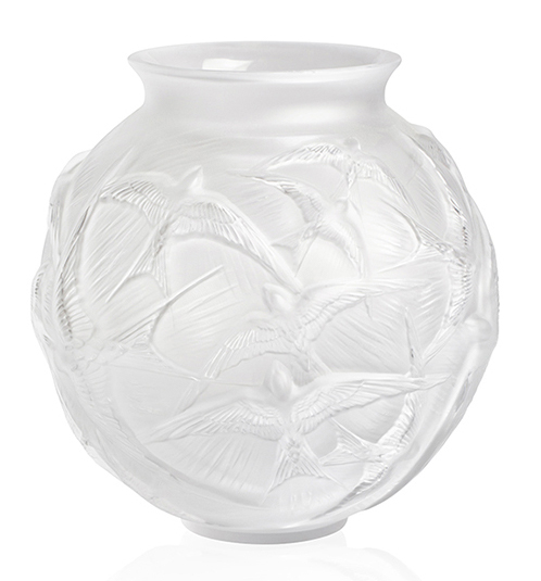Ваза для цветов прозрачная "Hirondelles" Lalique