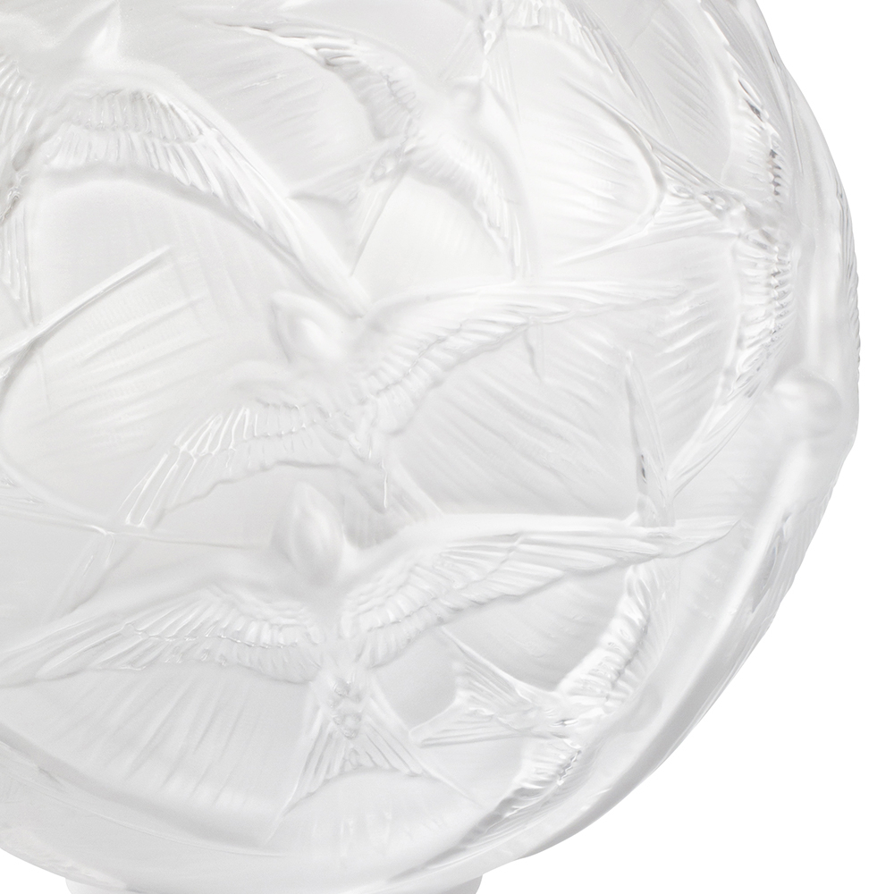 Ваза для цветов прозрачная "Hirondelles" Lalique