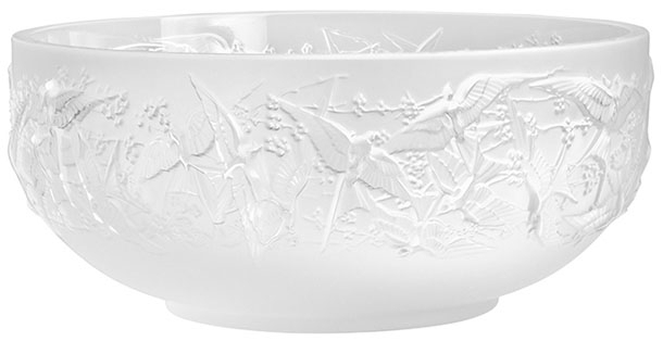 Ваза для фруктов "Hirondelles" Lalique