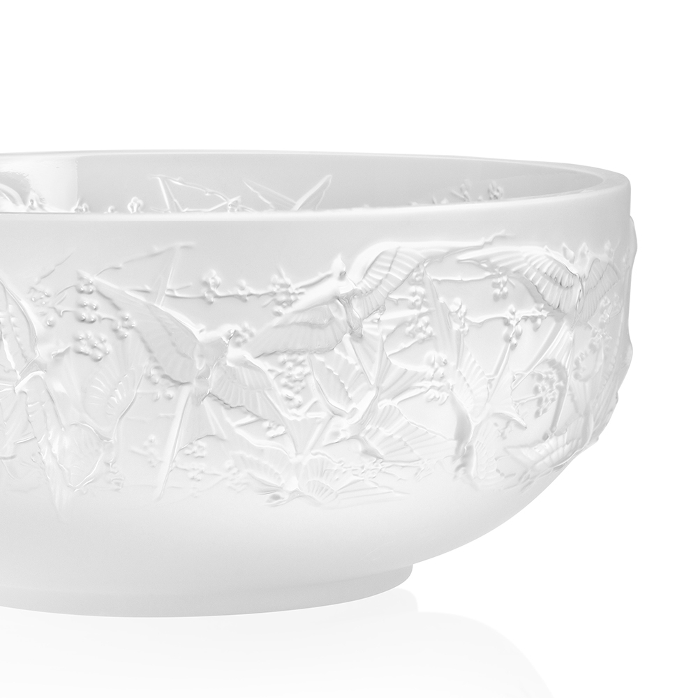 Ваза для фруктов "Hirondelles" Lalique