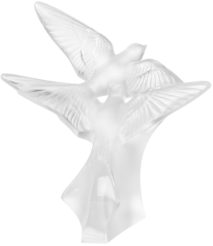 Статуэтка "Ласточки" прозрачные Lalique