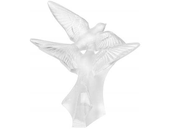 Статуэтка "Ласточки" прозрачные Lalique