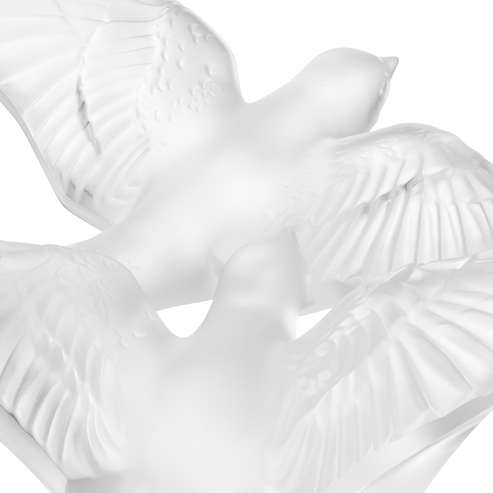 Статуэтка "Ласточки" прозрачные Lalique