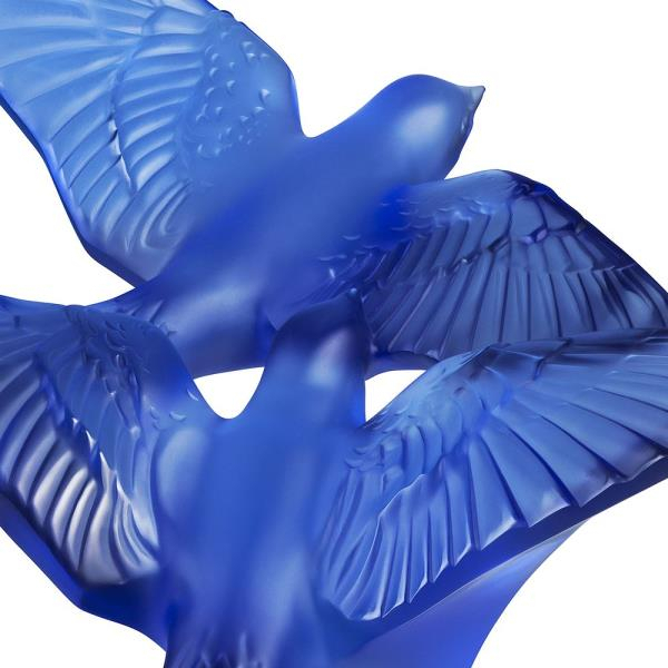 Статуэтка "Ласточки" синие Lalique