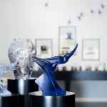 Статуэтка "Ласточки" синие Lalique