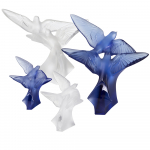 Статуэтка "Ласточки" синие Lalique