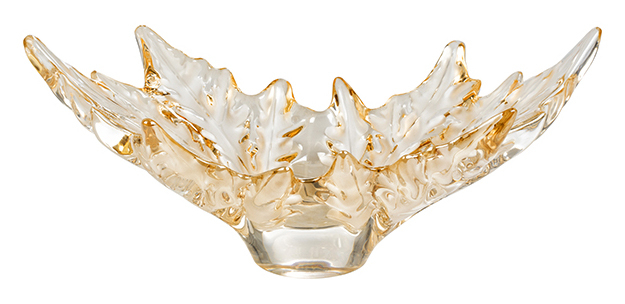 Ваза для фруктов "Champs‑Élysées" малая золотая Lalique