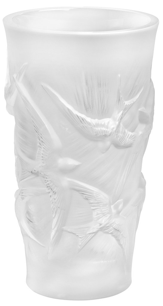 Ваза для цветов прозрачная "Hirondelles" Lalique