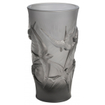 Ваза для цветов серая "Hirondelles" Lalique