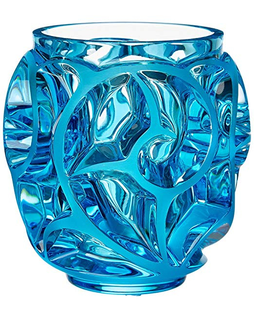 Ваза для цветов голубая (малая) "Tourbillons" Lalique