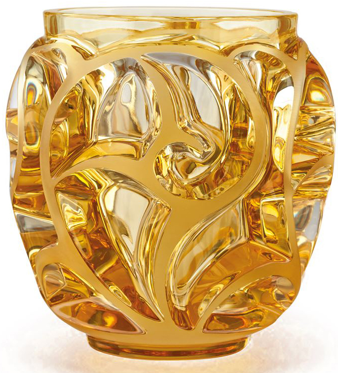 Ваза для цветов золотая (малая) "Tourbillons" Lalique